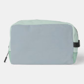 Individuelle Name, niedliche, moderne graue Flecke Waschbeutel (Rückseite)