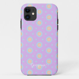 Individuelle Name Niedliche Pastell Rainbow Bullse Case-Mate iPhone Hülle