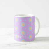 Individuelle Name Niedliche Pastell Rainbow Bullse Kaffeetasse (VorderseiteRechts)