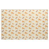Individuelle Name Niedlicher Cartoon Löwenkinder g Stoff (Fat Quarter (45,7 x 55,9 cm))
