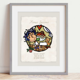 Individuelle Name! Niedlicher italienischer Cook S Poster