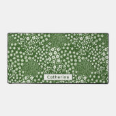 Individuelle Name Niedliches Handgewerbe für grüne Schreibtischunterlage (Vorderseite)