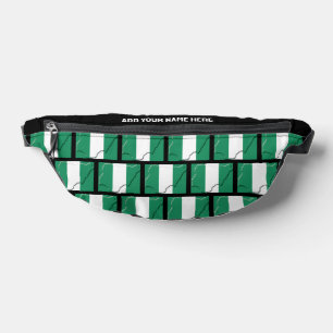 Individuelle Name NIGERIAN FLAG OF NIGERIA Fanny P Bauchtasche