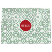 Individuelle Name Nordic Snowflake Pattern Große Geschenktüte (Rückseite)