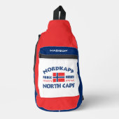 Individuelle Name Nordkapp Norwegen Crossbody Bag (Vorderseite)