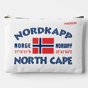Individuelle Name Nordkapp Norwegen Zubehörtasche