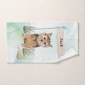 Individuelle Name Norfolk Terrier Pet Dog Badhandtuch Set (Handtuch)