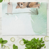 Individuelle Name Norfolk Terrier Pet Dog Geschirrtuch (Gefaltet)