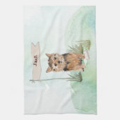 Individuelle Name Norfolk Terrier Pet Dog Geschirrtuch (Vertikal)