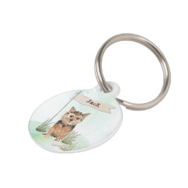 Individuelle Name Norfolk Terrier Pet Dog Haustiermarke