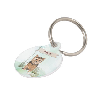 Individuelle Name Norfolk Terrier Pet Dog Haustiermarke