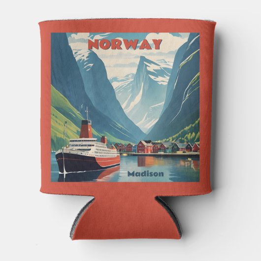 Individuelle Name Norwegen Dosenkühler (Vorderseite)