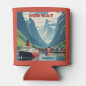 Individuelle Name Norwegen Dosenkühler (Rückseite)