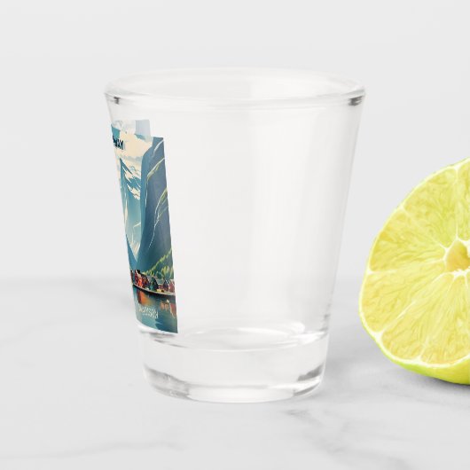 Individuelle Name Norwegen Schnapsglas (Rechts)