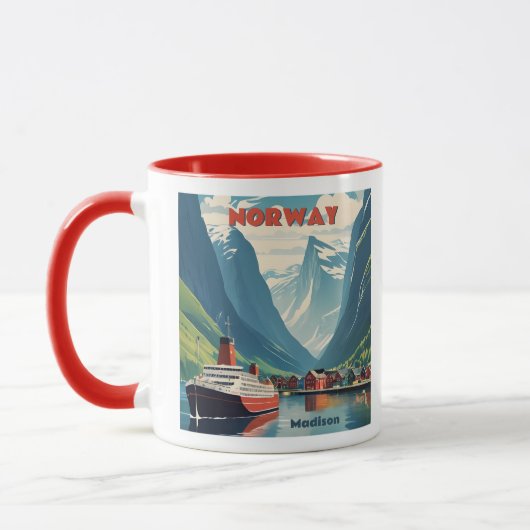 Individuelle Name Norwegen Tasse (Links)
