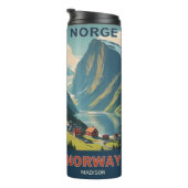 Individuelle Name Norwegen Thermosbecher (Nach rechts gedreht)