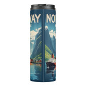 Individuelle Name Norwegen Thermosbecher (Rückseite)