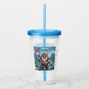 Individuelle Name Norwegischer Troll Acryltrinkbecher