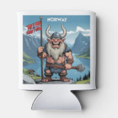 Individuelle Name Norwegischer Troll Dosenkühler (Rückseite)