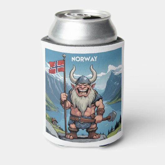 Individuelle Name Norwegischer Troll Dosenkühler (Kanne Rückseite)