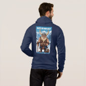Individuelle Name Norwegischer Troll Hoodie (Schwarz voll)