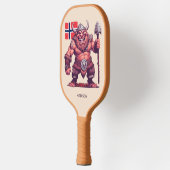 Individuelle Name Norwegischer Troll Pickleball Schläger (Links)