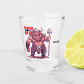 Individuelle Name Norwegischer Troll Schnapsglas (Vorderseite)
