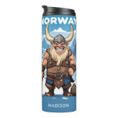 Individuelle Name Norwegischer Troll Thermosbecher (Nach rechts gedreht)