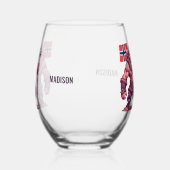 Individuelle Name Norwegischer Troll Weinglas Ohne Stiel (Links)