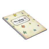 Individuelle Name-Notebook-Abdeckung mit Doodle-St Notizblock (Rechte Seite)