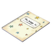 Individuelle Name-Notebook-Abdeckung mit Doodle-St Notizblock (Linke Seite)