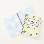 Individuelle Name-Notebook-Abdeckung mit Doodle-St Notizblock (Innenseite)
