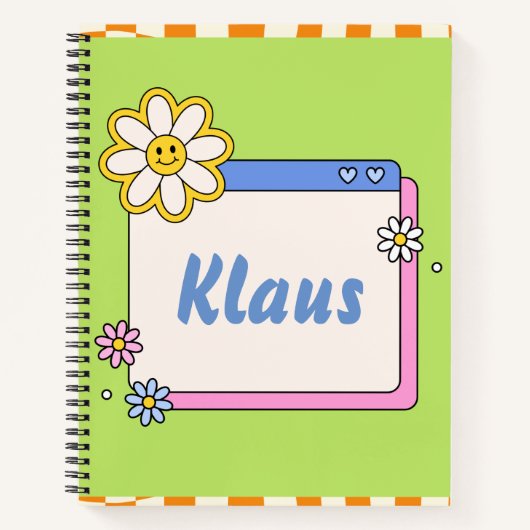 Individuelle Name-Notebook Notizblock (Vorderseite)