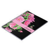 Individuelle Name Notebook-Rosen Notizblock (Linke Seite)