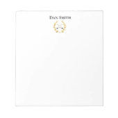 Individuelle Name Notepad Notizblock (Vorderseite)
