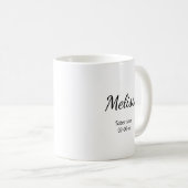 Individuelle Name & nüchtern Datum glücklich Freud Kaffeetasse (VorderseiteRechts)