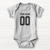 Individuelle Name Number Baby Football Jersey Body Baby Strampler
