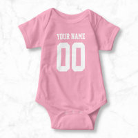 Individuelle Name Number Baby Football Jersey Body