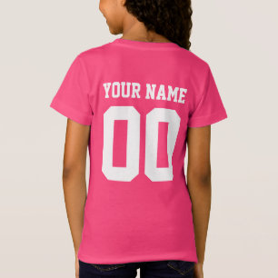 Individuelle Name Number Girls' Football Jersey Sh T-Shirt