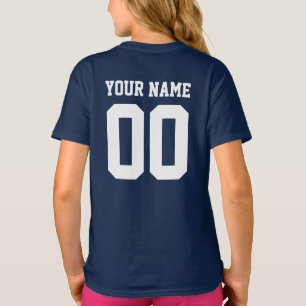 Individuelle Name Number Girls' Football Jersey Sh T-Shirt