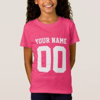 Individuelle Name Number Girls' Football Jersey Sh