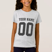 Individuelle Name Number Girls' Football Jersey Sh T-Shirt (Vorderseite)