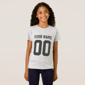 Individuelle Name Number Girls' Football Jersey Sh T-Shirt (Vorne ganz)