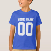 Individuelle Name Number Kids' Football Jersey Shi T-Shirt (Vorderseite)