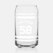 Individuelle Name & Number Sports Jersey Dosenglas (Vorderseite)