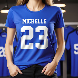 Individuelle Name Number Womens Sport Jersey T - S T-Shirt