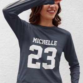 Individuelle Name Number Womens Sport Jersey T - S T-Shirt