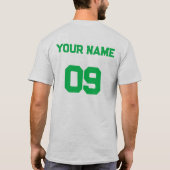 Individuelle Name-Nummer auf der Rückseite Green S T-Shirt (Rückseite)
