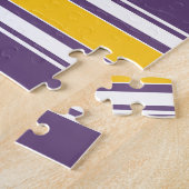 Individuelle Name-Nummer des lila Gelben Jersey St Puzzle (Seite)