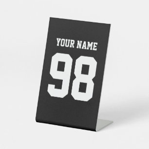 Individuelle Name Nummer für Fußball-Zeichen Sockelschild